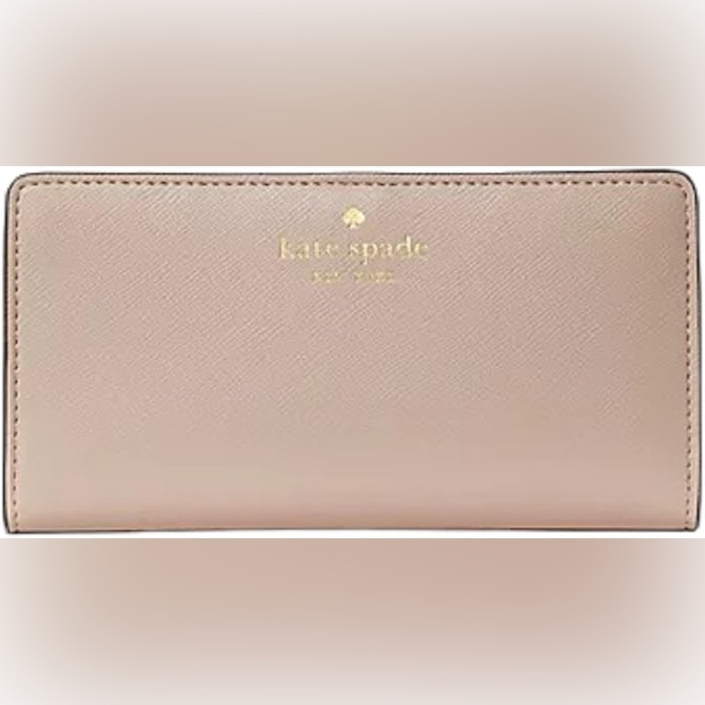Kate Spade Leather Bifold Wallet Light Pink
